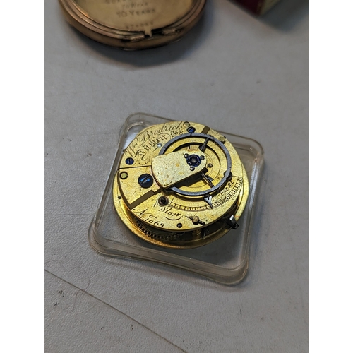 384 - A group of pocket watches A/F to include Thomas Russell & Son movement numbered 200882, Waltham USA,... 