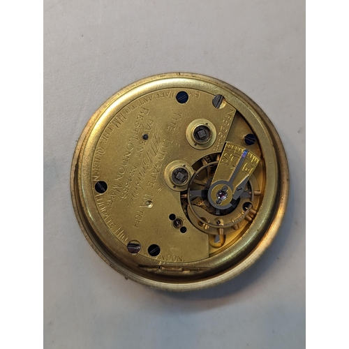 387 - A group of three pocket watches to include a Hamilton having a black dial and subsidiary dials, a Ro... 