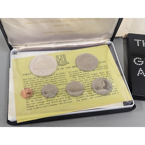 54 - A collection of proof sets to include First National coinage  of Barbados 1973, First Coinage of the... 