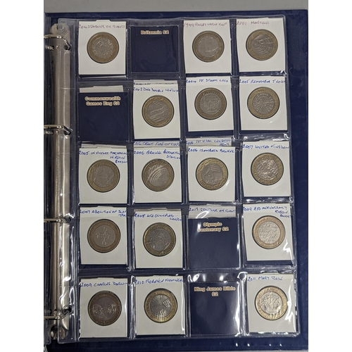 59 - A change checker binder containing approximately twenty five 10 pence coins, to include Angel of the... 