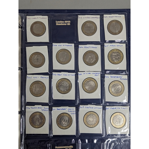 59 - A change checker binder containing approximately twenty five 10 pence coins, to include Angel of the... 