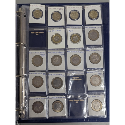 59 - A change checker binder containing approximately twenty five 10 pence coins, to include Angel of the... 