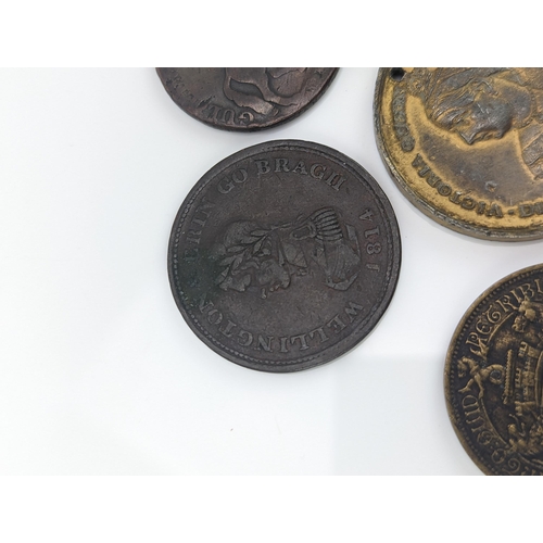 6 - United Kingdom - 18th century and later Tokens, to include 1791 Hull Halfpenny, 1811 Bristol Silver ... 