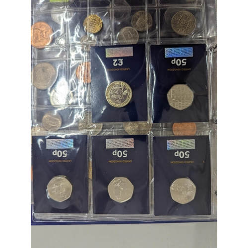 60 - Change checker the A-Z of Great Britain 10p collection with A-Z Crown style coin, in binder, along w... 