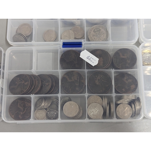 65 - A large group of coins to include Westminster Elizabeth II and Prince Philip Numis proof crowns, Ico... 