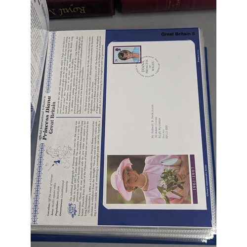 73 - A group of six mixed albums of First Day Covers to include Diana Princes of Wales, Royal Mail First ... 