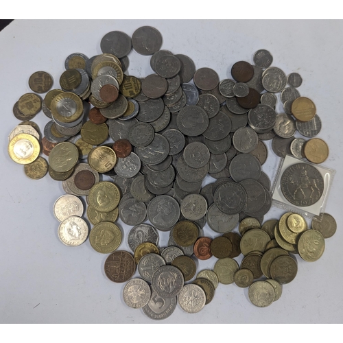 78 - Mixed World coins and banknotes to include Victorian and later British pennies and later Shillings a... 