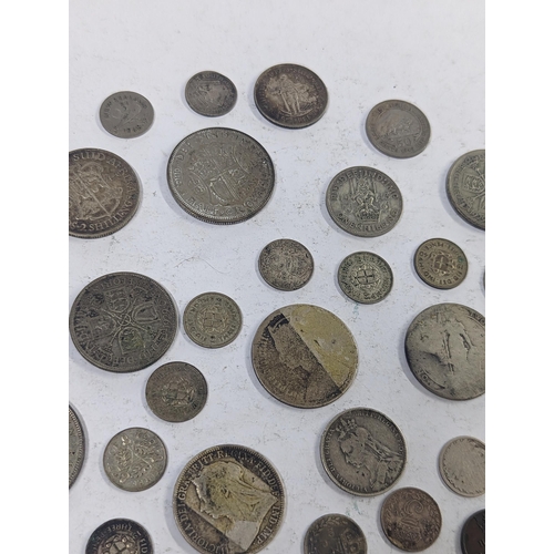 79 - 19th/20th century coinage to include Victorian silver half crowns, florins, Shillings and others, al... 