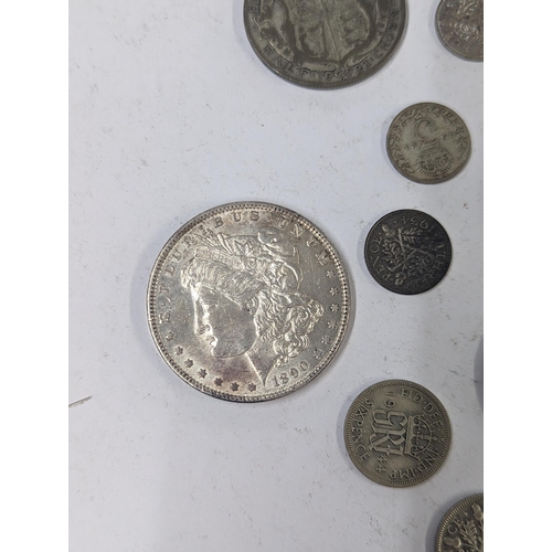 79 - 19th/20th century coinage to include Victorian silver half crowns, florins, Shillings and others, al... 