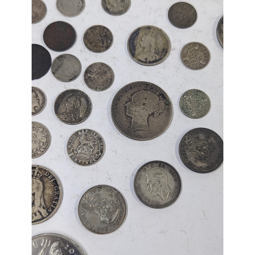 79 - 19th/20th century coinage to include Victorian silver half crowns, florins, Shillings and others, al... 