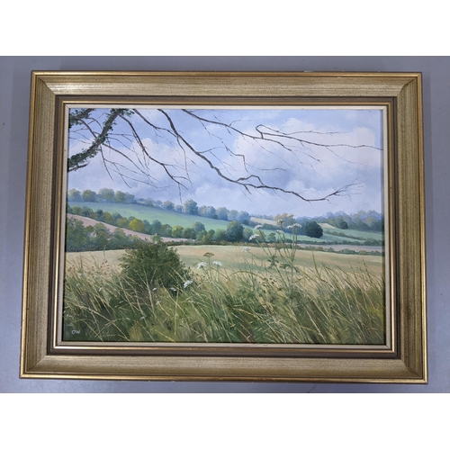 338 - Olive Walker, - Chilterns landscape, oil on canvas, signed framed 54cm x 39.5cm
Location:LWB