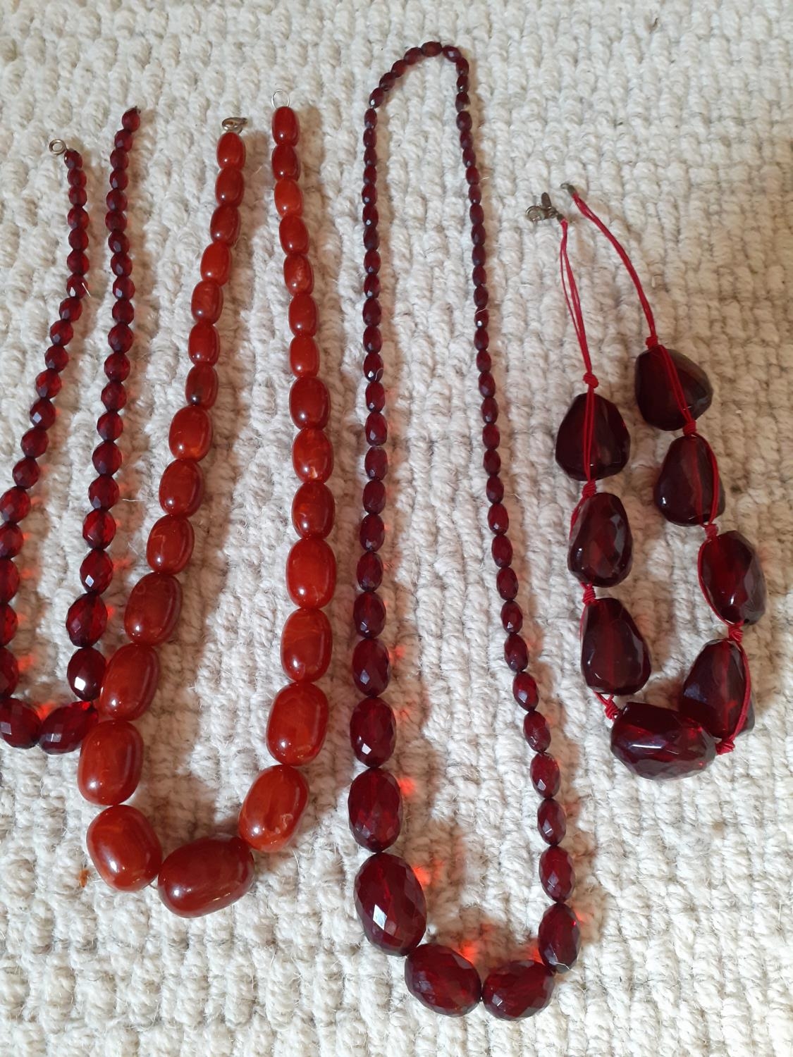 Red amber necklace hotsell