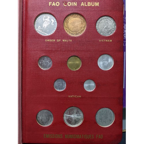 16 - A group of three albums comprising the Food and Agriculture Organisation of the United Nation's Coin... 