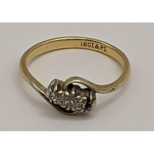 132 - A 18ct gold ring set with diamonds, total weight 2.4g
Location:CAB1