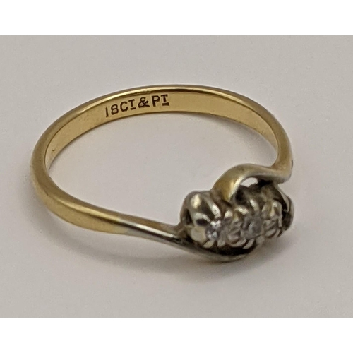 132 - A 18ct gold ring set with diamonds, total weight 2.4g
Location:CAB1