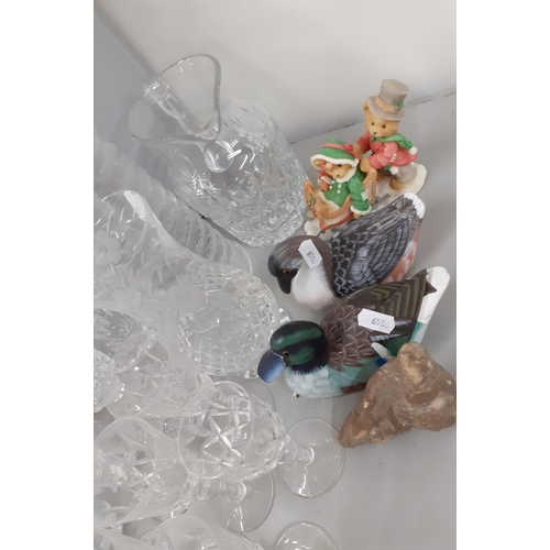 278 - Mixed domestic glassware to include a Royal Brierley studio vase, mixed decanters, bowls, vases, dis... 