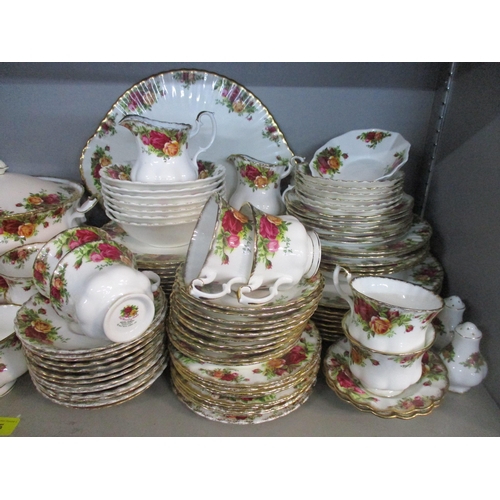 135 - A Royal Albert Old Country Roses tea, coffee and dinner service comprising approximately one hundred... 