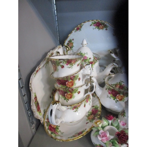 135 - A Royal Albert Old Country Roses tea, coffee and dinner service comprising approximately one hundred... 