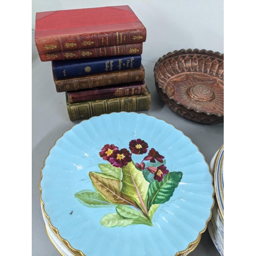 45 - Ceramics and glassware to include a Canton porcelain plate A/F, a Royal Worcester Bicentenary 1951 j... 