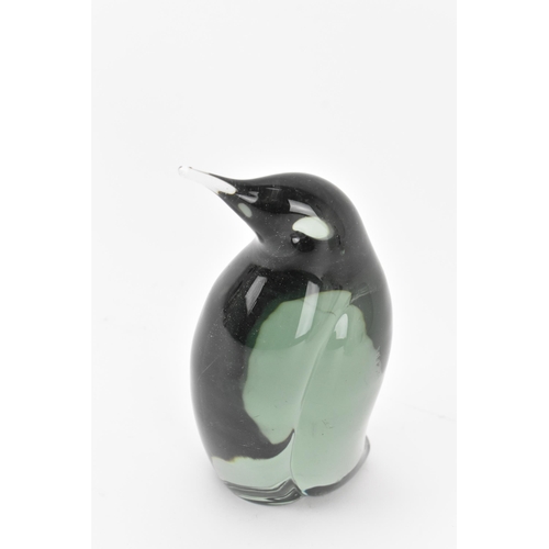 36 - A Whitefriars arctic blue penguin model, designed by Vincente Boffo, circa 1960s, with smooth finish... 