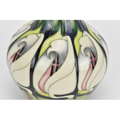 70 - A Moorcroft Pottery vase in the 'Lily Come Home' pattern, designed by Emma Bossons, dated 2006, deco... 