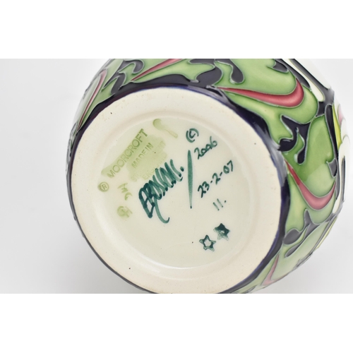 70 - A Moorcroft Pottery vase in the 'Lily Come Home' pattern, designed by Emma Bossons, dated 2006, deco... 