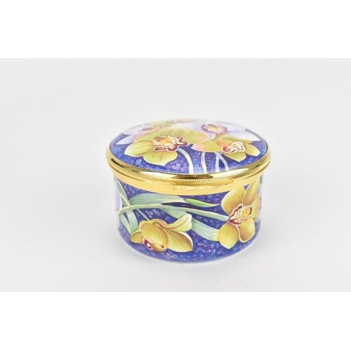 79 - A Moorcroft enamels 'Mapuana' round box, designed by Marie Graves, 2003, limited edition of 21/50, d... 