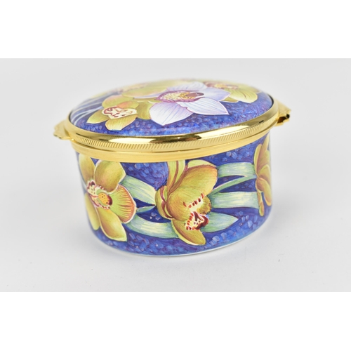 79 - A Moorcroft enamels 'Mapuana' round box, designed by Marie Graves, 2003, limited edition of 21/50, d... 