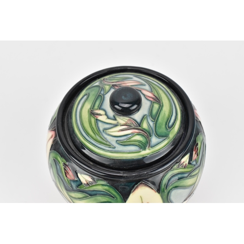 99 - A Moorcroft pottery 'Aphrodite' limited edition lidded jar, designed by Shirley Hayes, painted by Ma... 