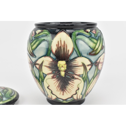 99 - A Moorcroft pottery 'Aphrodite' limited edition lidded jar, designed by Shirley Hayes, painted by Ma... 