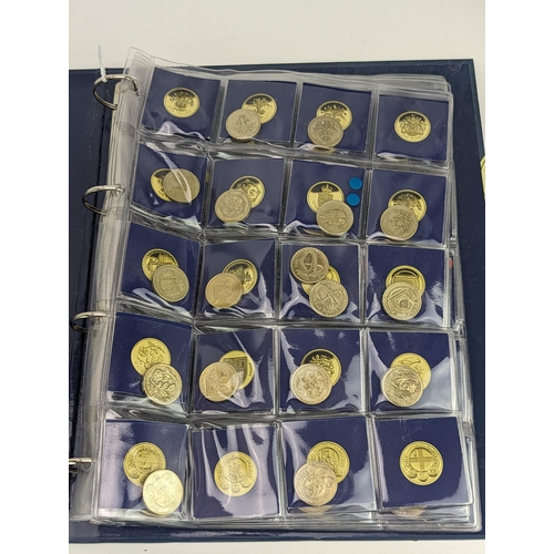 269 - The Change Checker album coin having various £2, £1, and 50 pence coins to include 2002 Manchester S... 