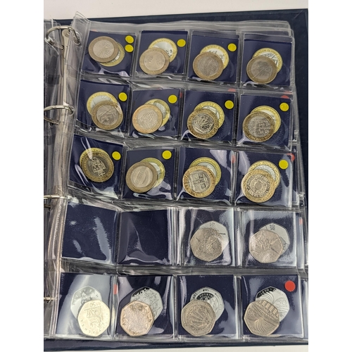 269 - The Change Checker album coin having various £2, £1, and 50 pence coins to include 2002 Manchester S... 