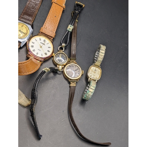 74 - Mixed watches to include two 9ct gold ladies watches on leather strap
Location:TABLE