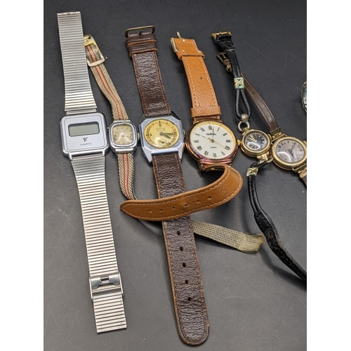 74 - Mixed watches to include two 9ct gold ladies watches on leather strap
Location:TABLE