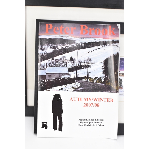 196 - Peter Brook (1927-2009) British 
'Exciting Global Changes', limited edition 69/195, 14 cm x 27 cm, s... 