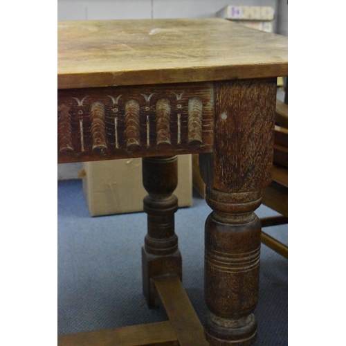 205 - A 20th century limed oak farm table, possibly by Heals, 74.5 cm high x 168 cm long x 75 cm wide