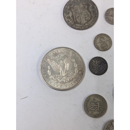 488 - 19th/20th century coinage to include Victorian silver half crowns, florins, Shillings and others, al... 