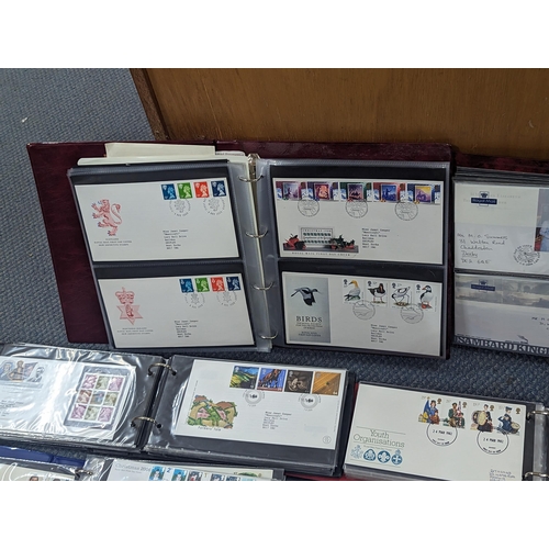 494 - A collection of First Day covers to include the Royal Mail First Day covers album and others to incl... 