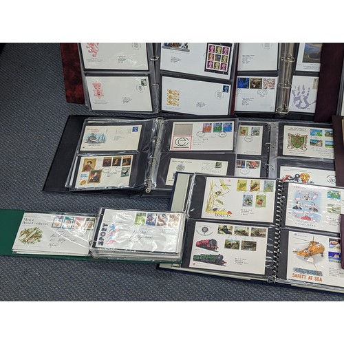 495 - A collection of nine mixed albums of 1960s and later First Day covers to include 1969 British Archit... 