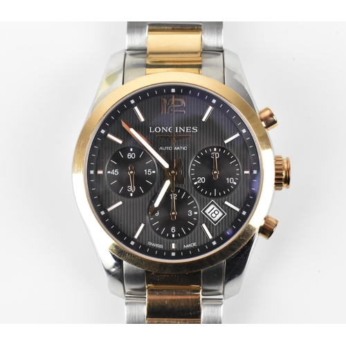 5 - A Longines Conquest Classic, automatic, gents, two-tone stainless steel cased wristwatch, circa 2018... 