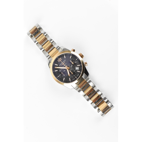 5 - A Longines Conquest Classic, automatic, gents, two-tone stainless steel cased wristwatch, circa 2018... 