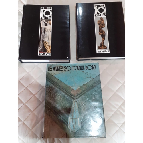 Books-D'Anne Bony, 'Les Annees 20' and a duo binder containing 2