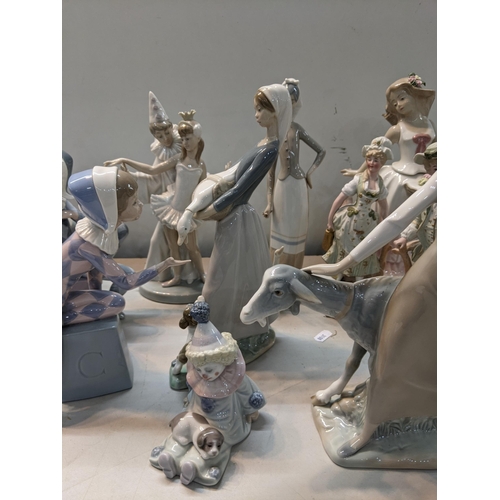 265 - A small quantity of mixed ornaments to include a Lladro figurine of a ballerina and others 
Location... 