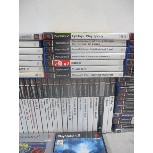 112 - A selection of Playstation 2 games to include The Simpsons Road Rage, Simpsons Hit & Run  silent sco... 