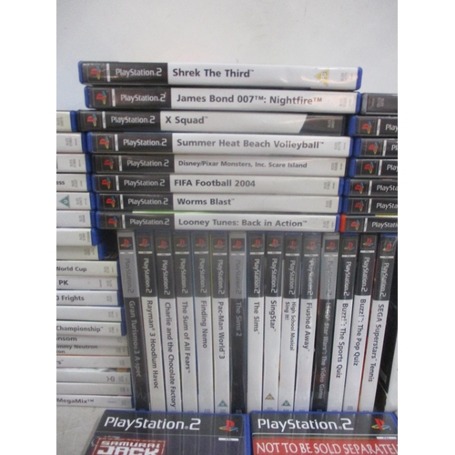 112 - A selection of Playstation 2 games to include The Simpsons Road Rage, Simpsons Hit & Run  silent sco... 