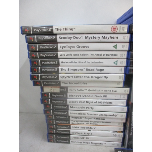 112 - A selection of Playstation 2 games to include The Simpsons Road Rage, Simpsons Hit & Run  silent sco... 