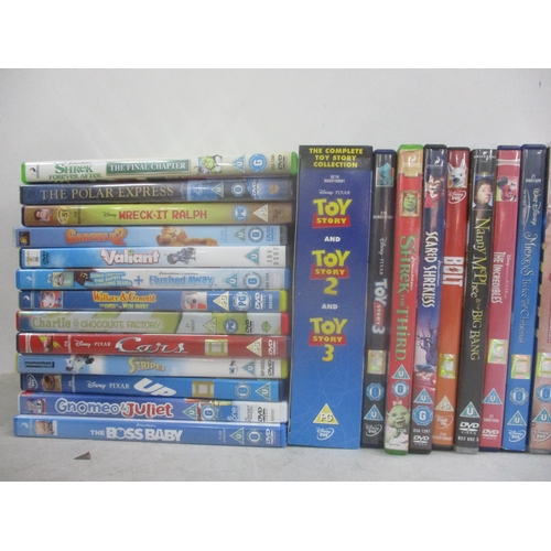 113 - A selection of children's DVDs  to include Toy Story Disney box set, Shrek, Wallace & Gromit and oth... 