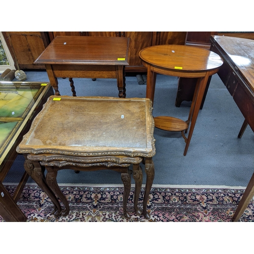 154 - A George III mahogany fold over card table on four tapering legs 73cm h x 95cm w 
Location: RWB