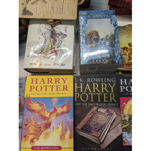 183 - Mixed books to include Harry Potter 1st editions, The Chronicles of Narnia by C.S. Lewis, Puddle Lan... 