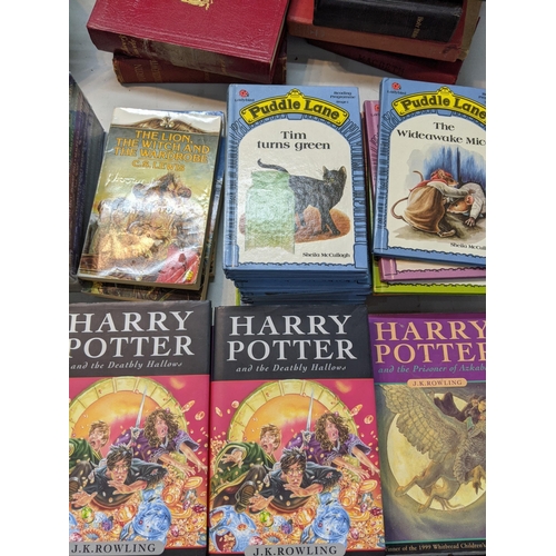 183 - Mixed books to include Harry Potter 1st editions, The Chronicles of Narnia by C.S. Lewis, Puddle Lan... 